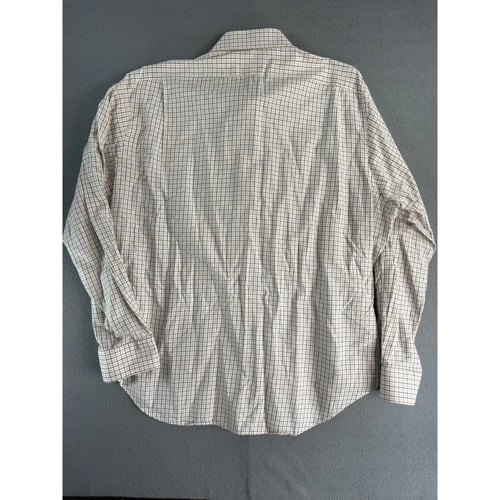 Polo Ralph Lauren Regent Shirt Mens 16 32/33 White Check Button Down Long Sleeve